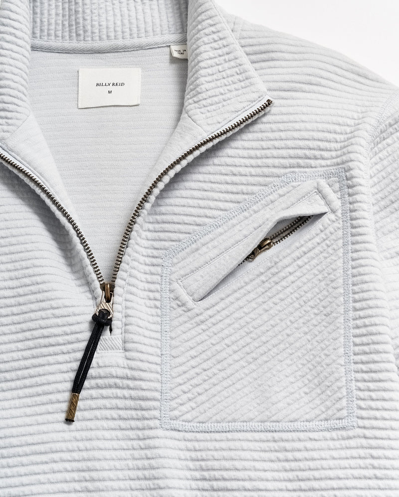 Billy Reid Quilted Half Zip