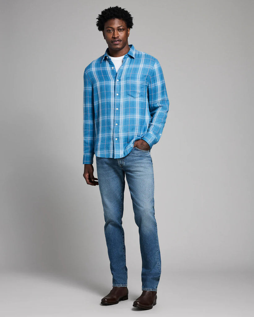 Billy Reid Double Face Plaid Cypress Shirt
