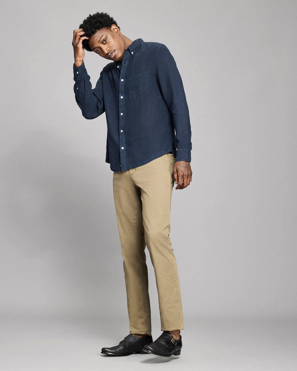 Billy Reid Tuscumbia Linen Shirt Button Down