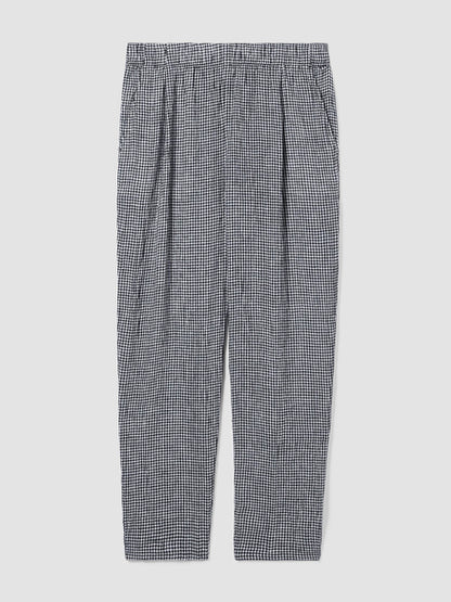 Eileen Fisher Puckered Organic Linen Tapered Pant