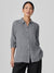 Eileen Fisher Puckered Organic Linen Classic Collar Shirt