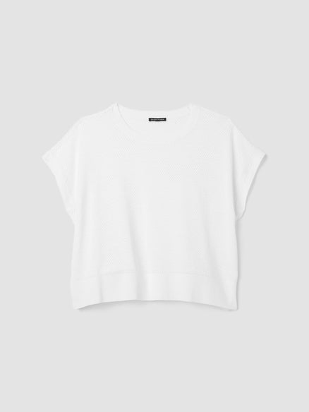 Eileen Fisher Organic Linen Cotton Crew Neck Top