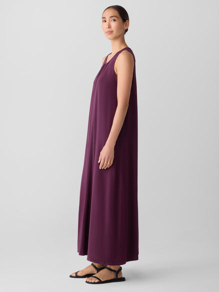Eileen Fisher Fine Jersey Round Neck Tank Dress