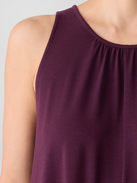 Eileen Fisher Fine Jersey Round Neck Tank Dress