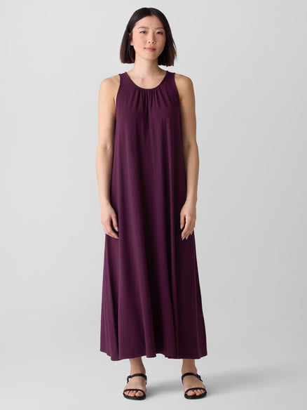 Eileen Fisher Fine Jersey Round Neck Tank Dress