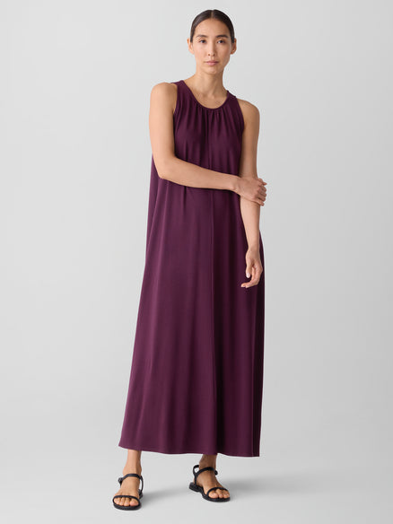 Eileen Fisher Fine Jersey Round Neck Tank Dress