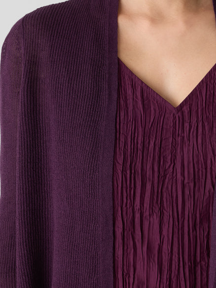 Eileen Fisher Organic Linen Cotton Cropped Cardigan