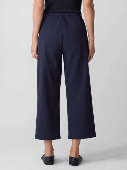 Eileen Fisher Organic Cotton Pucker Straight Pant