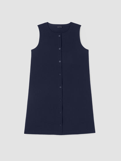Eileen Fisher Organic Cotton Pucker Long Vest