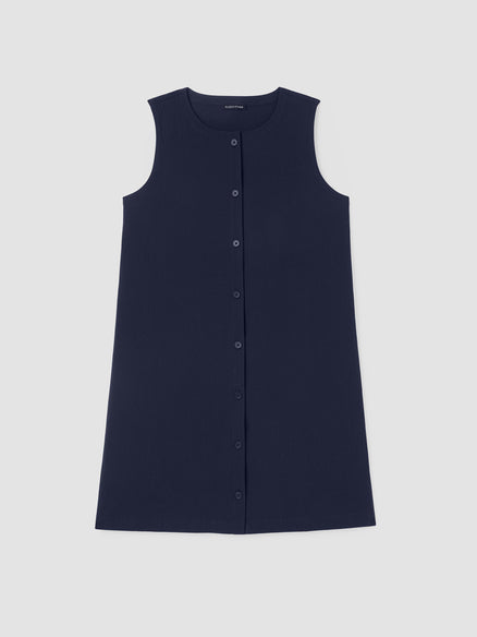 Eileen Fisher Organic Cotton Pucker Long Vest