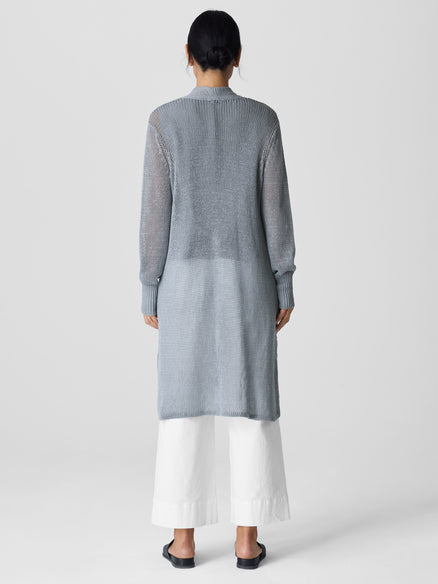 Eileen Fisher Organic Linen Cotton Cord Long Cardigan