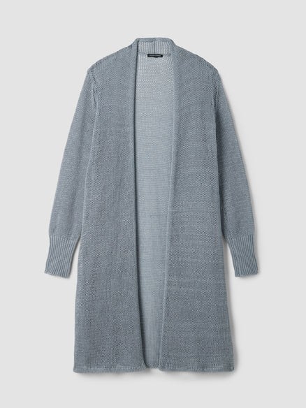 Eileen Fisher Organic Linen Cotton Cord Long Cardigan