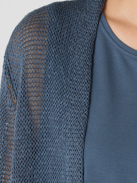 Eileen Fisher Organic Linen Cotton Cord Long Cardigan
