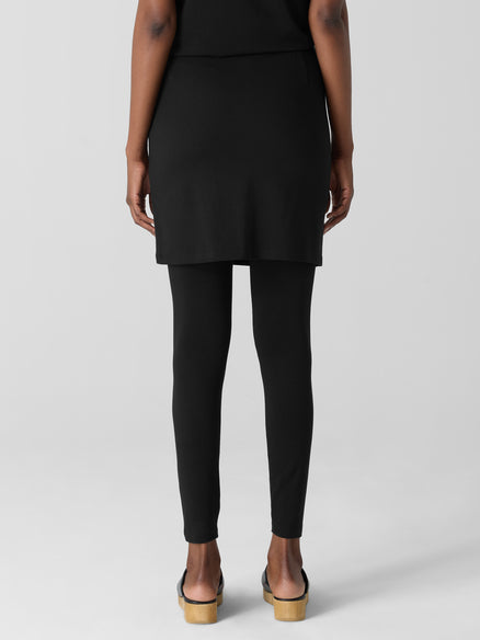 Eileen Fisher Stretch Jersey Knit Skirted Legging