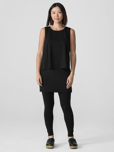 Eileen Fisher Stretch Jersey Knit Skirted Legging