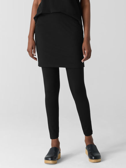 Eileen Fisher Stretch Jersey Knit Skirted Legging