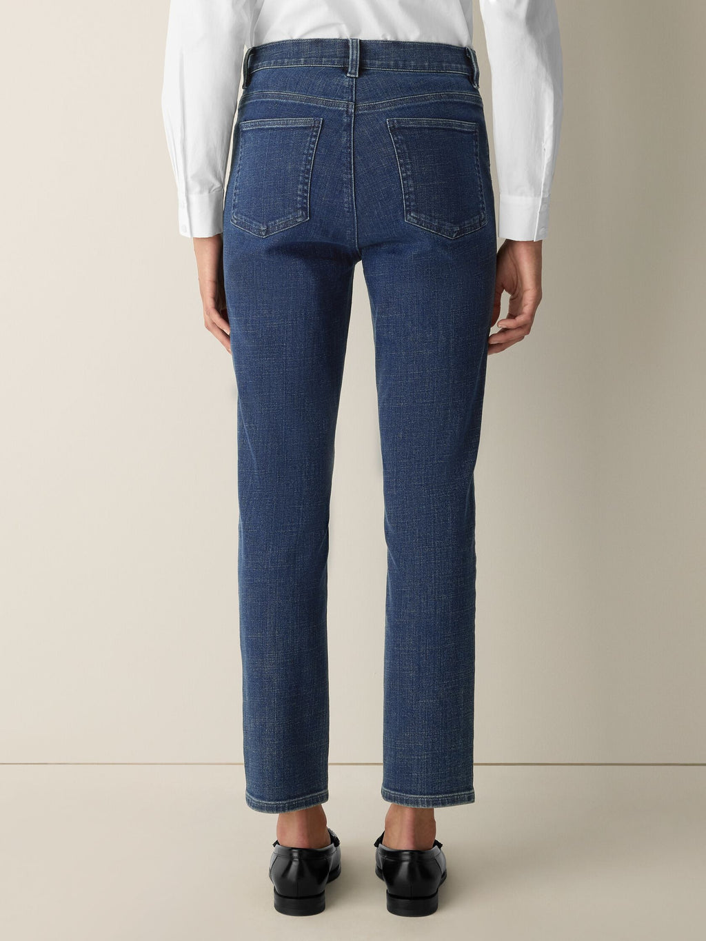 Eileen Fisher Cotton Stretch Denim Slim Jean