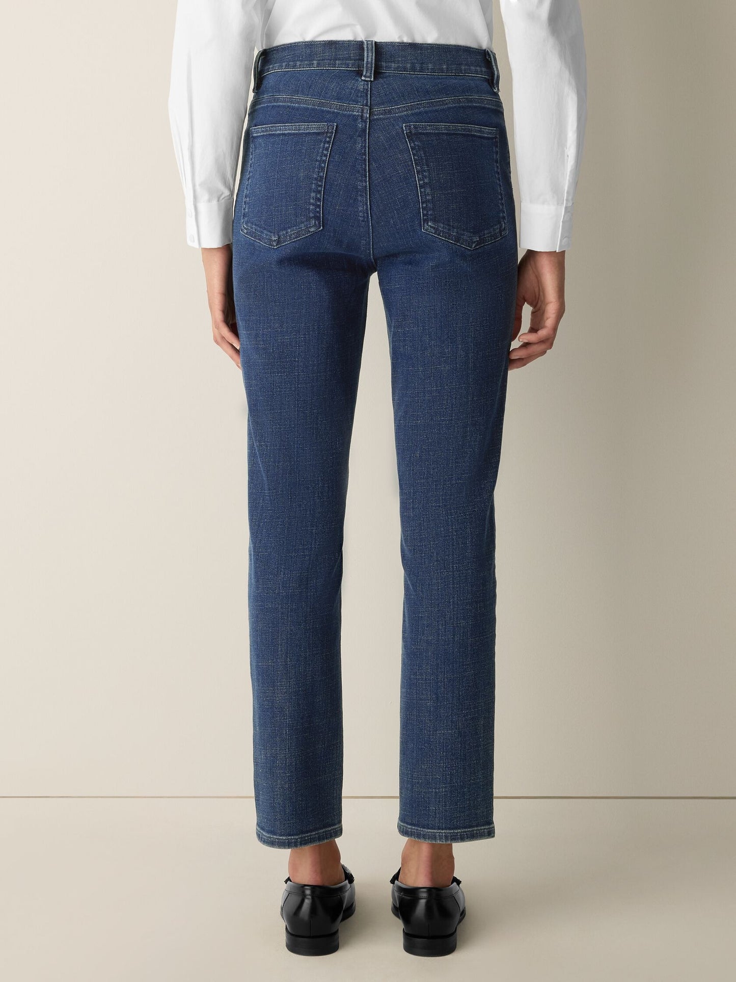 Eileen Fisher Cotton Stretch Denim Slim Jean