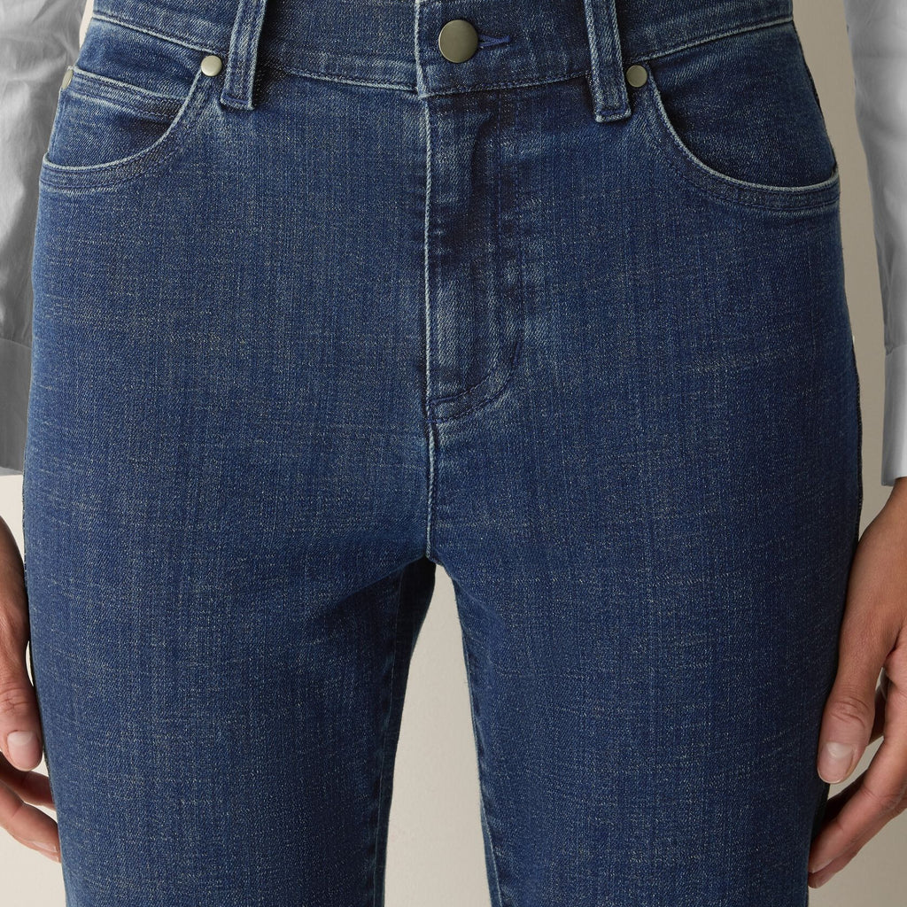 Eileen Fisher Cotton Stretch Denim Slim Jean