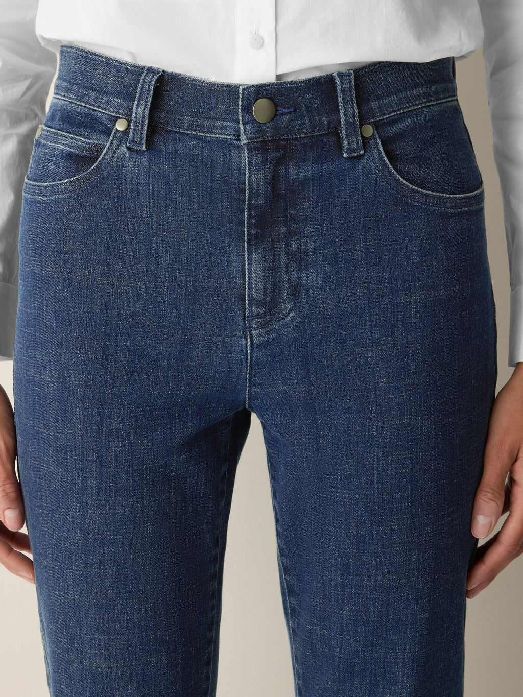 Eileen Fisher Cotton Stretch Denim Slim Jean