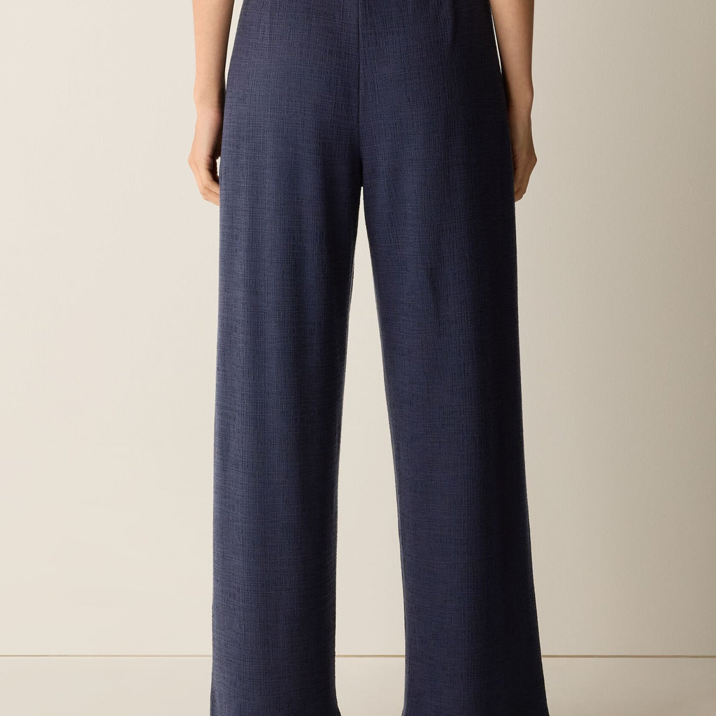 Eileen Fisher Cross Hatch Stretch Jersey Straight Pant