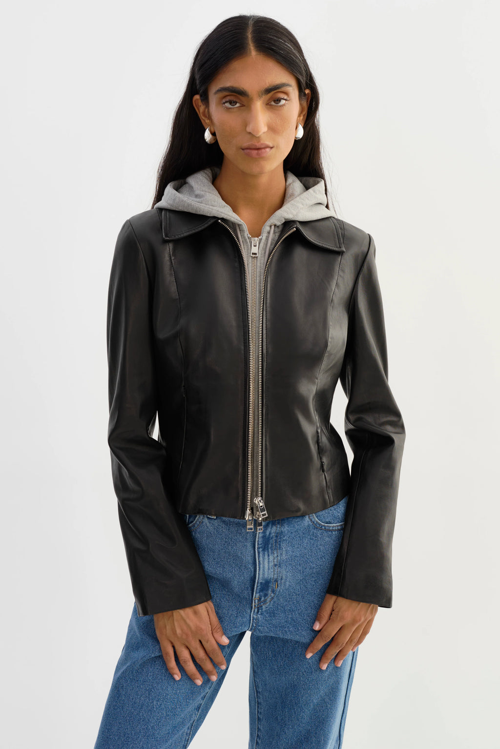 Lamarque The Sally Leather Biker Jacket