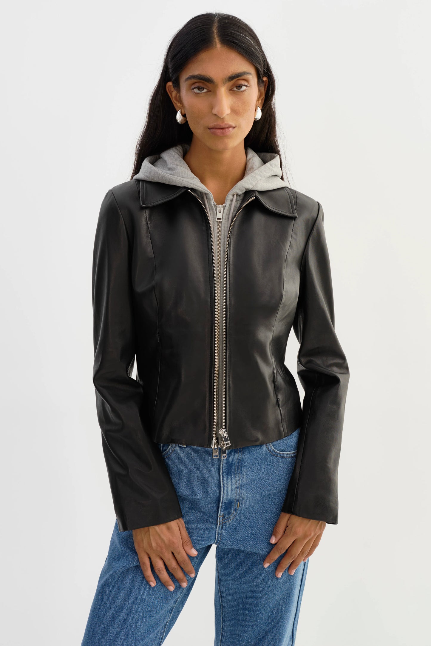Lamarque The Sally Leather Biker Jacket