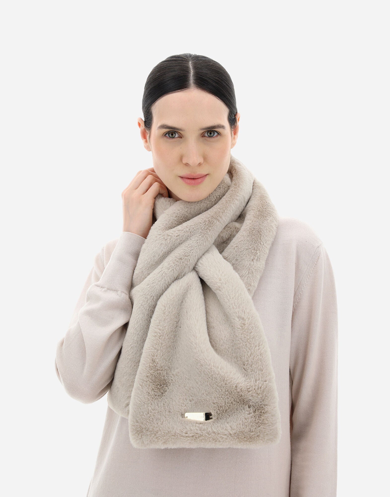 Herno Soft Faux Fur Ultralight Scarf