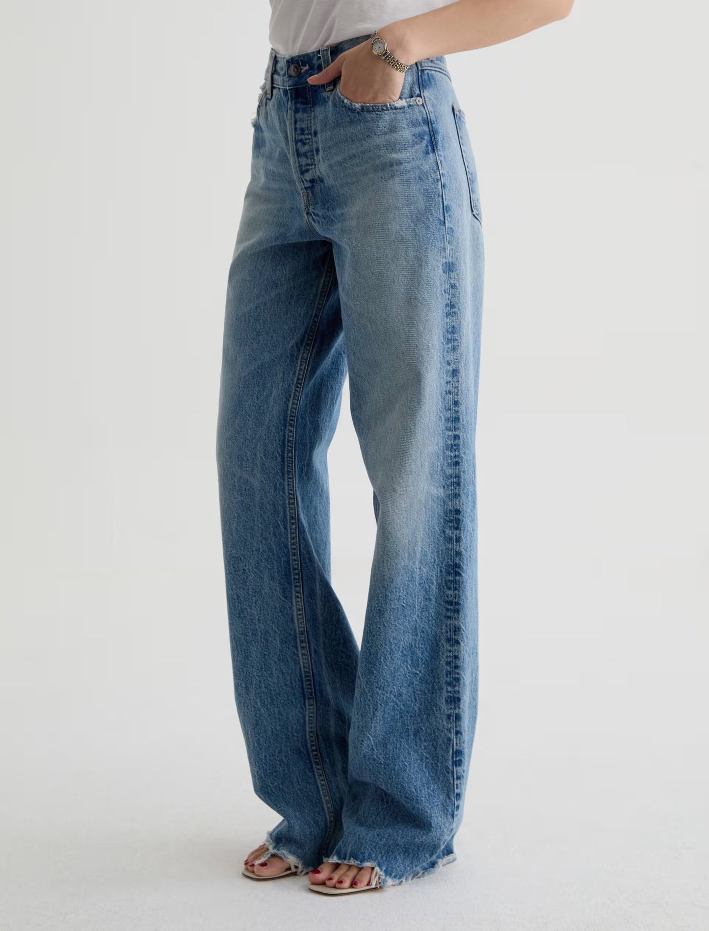 AG Billie Low Slung Straight Leg Jean