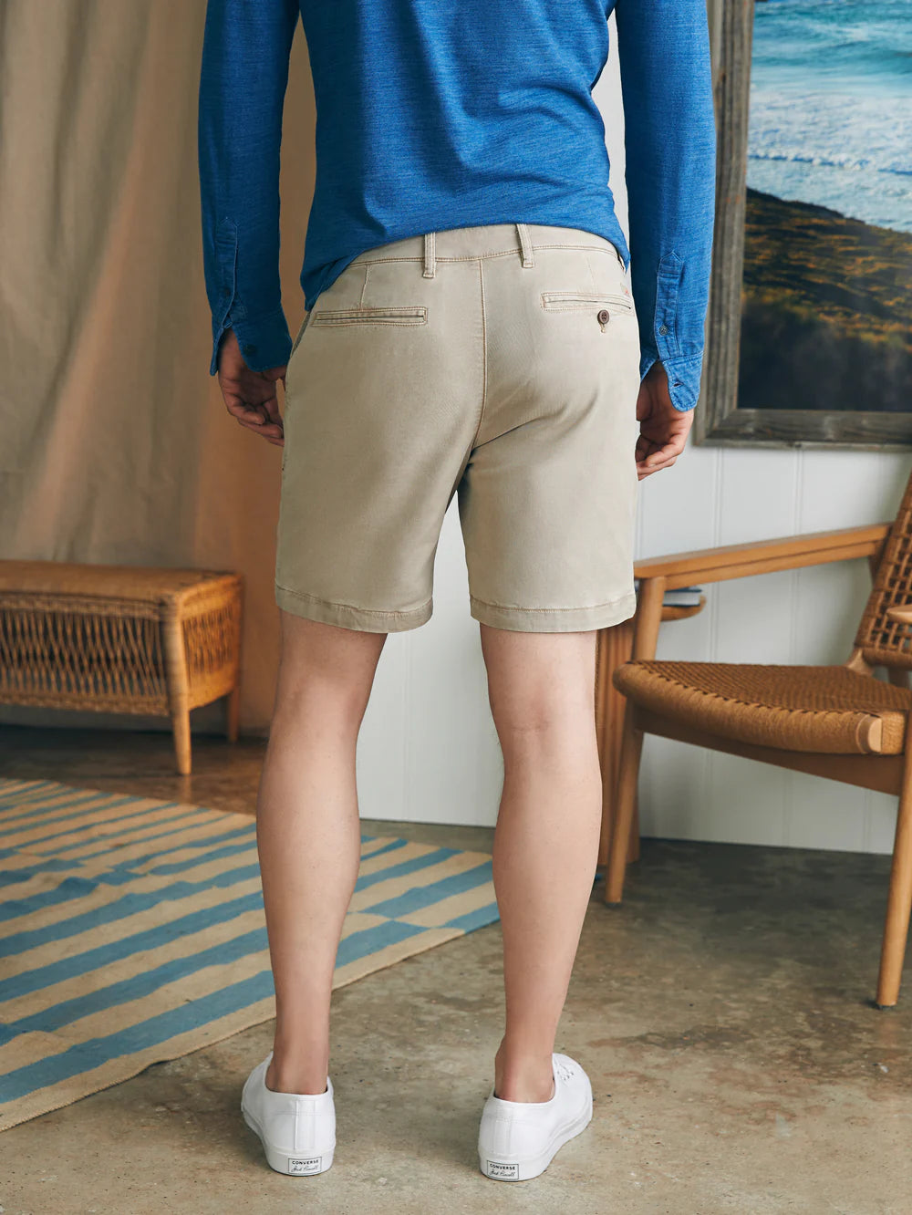 Faherty Coastline Stretch Chino Short