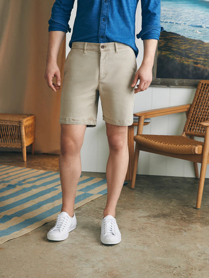 Faherty Coastline Stretch Chino Short