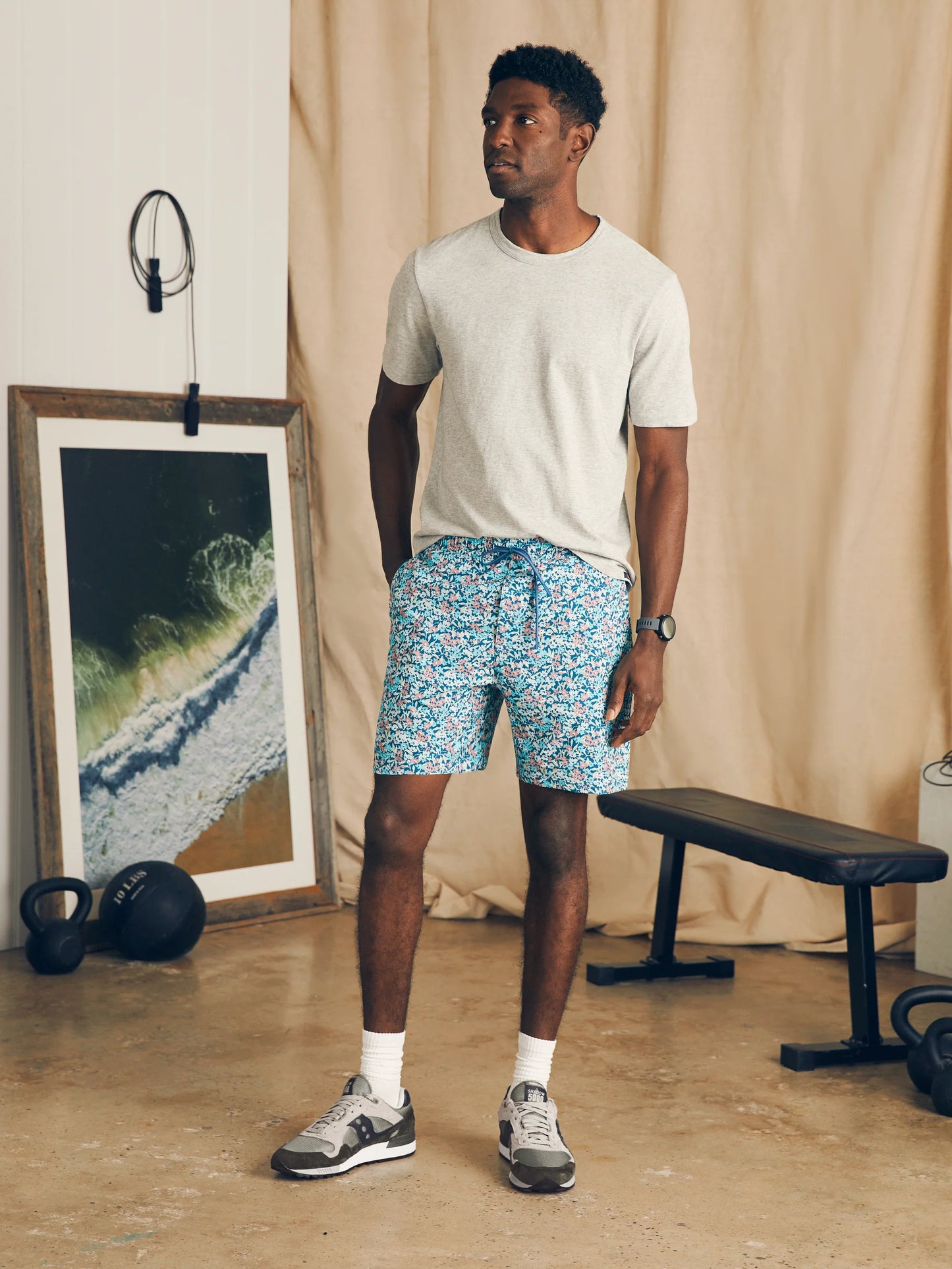 Faherty Shorelite Active Short (7" Inseam)