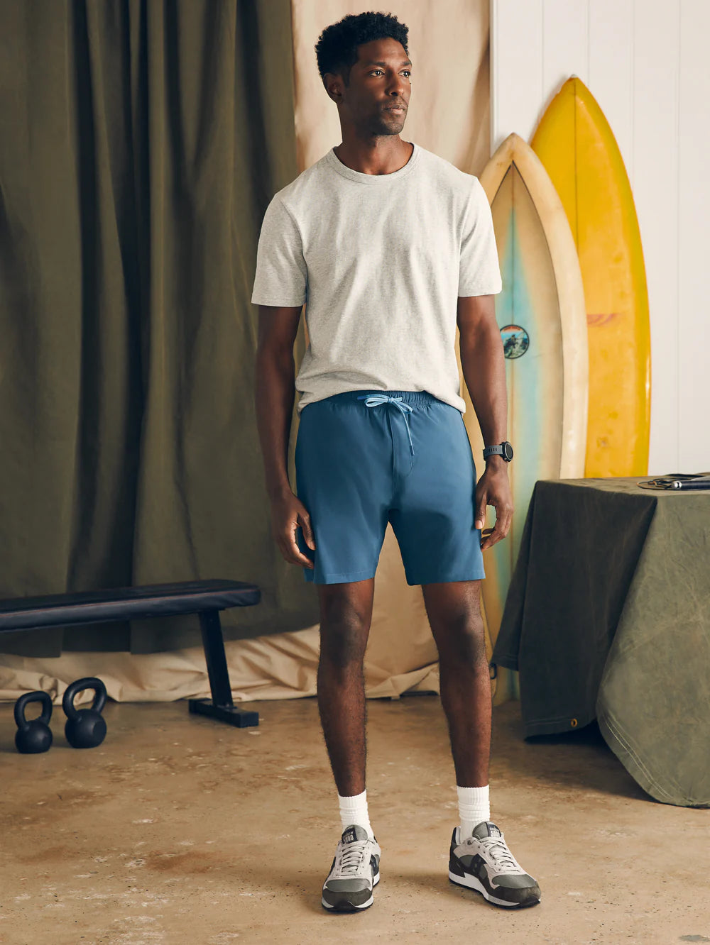Faherty Shorelite Active Short (7" Inseam)