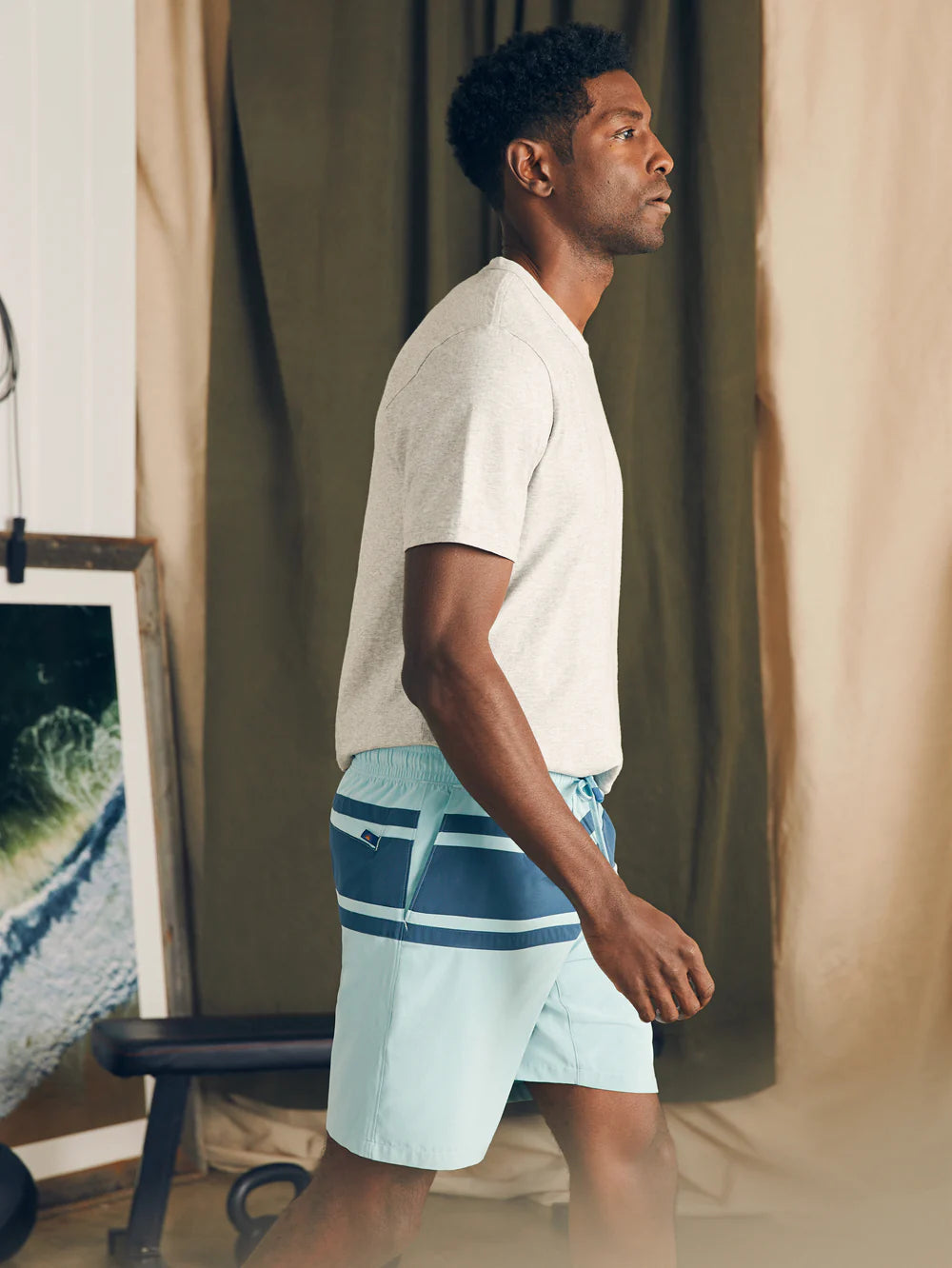 Faherty Shorelite Active Short (7" Inseam)