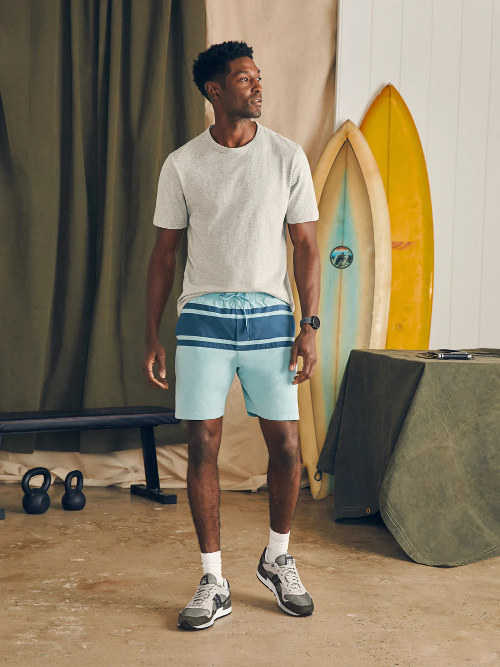 Faherty Shorelite Active Short (7" Inseam)
