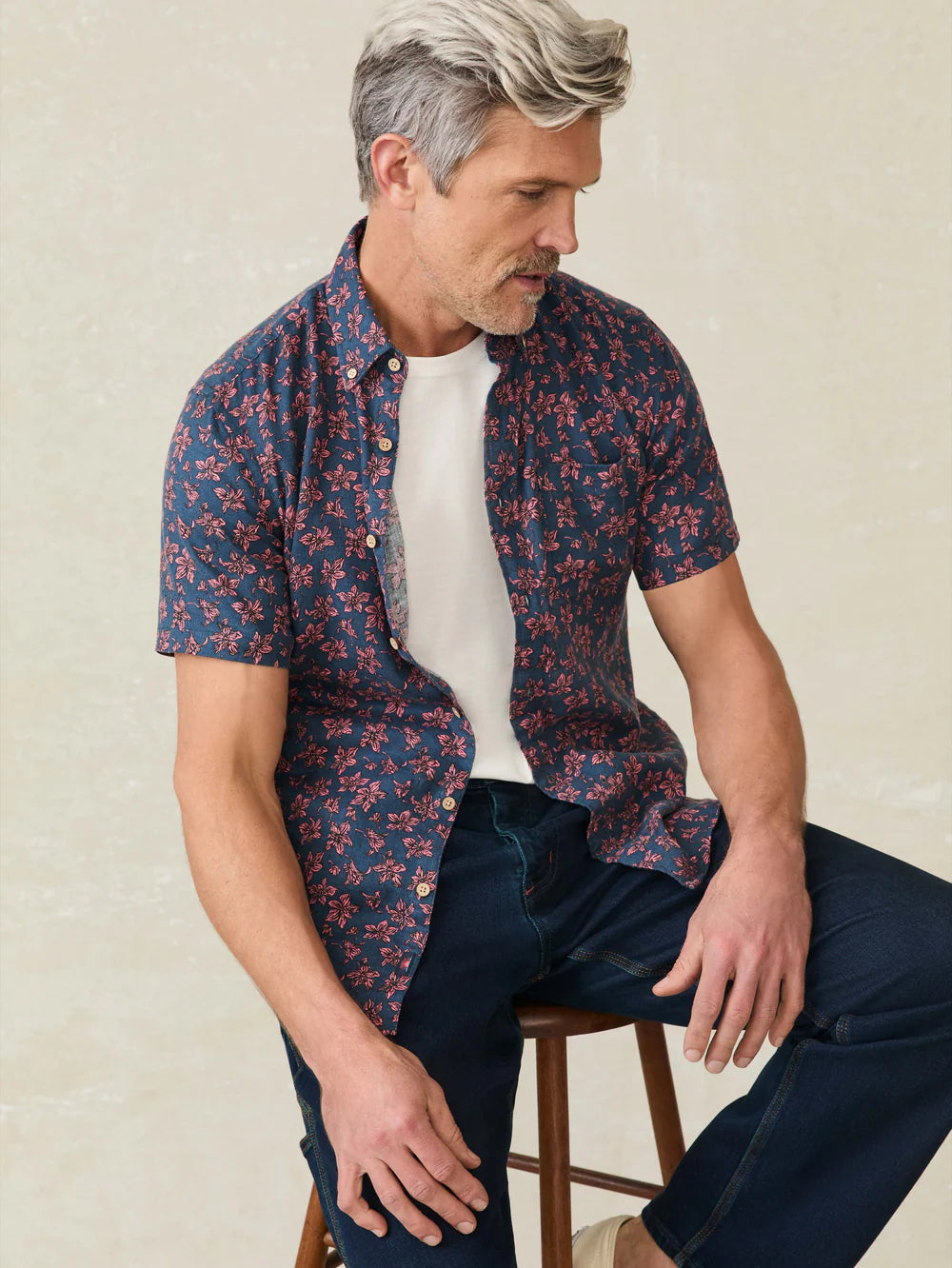 Faherty Short-Sleeve Breeze Shirt