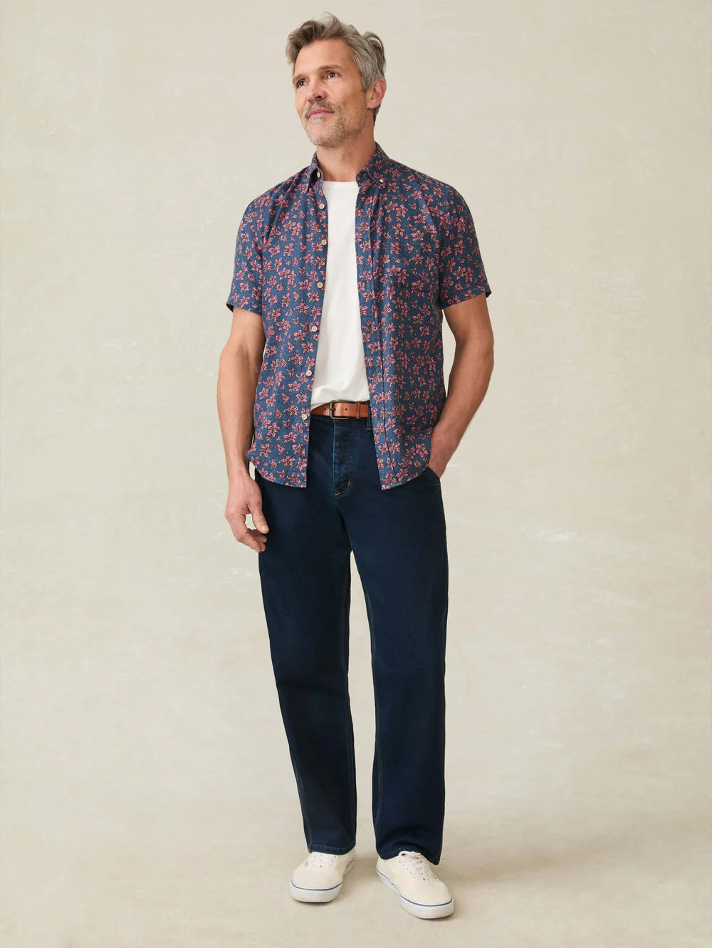 Faherty Short-Sleeve Breeze Shirt