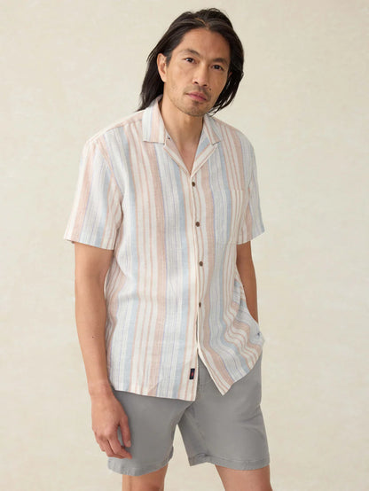 Faherty Short-Sleeve Breeze Camp Shirt