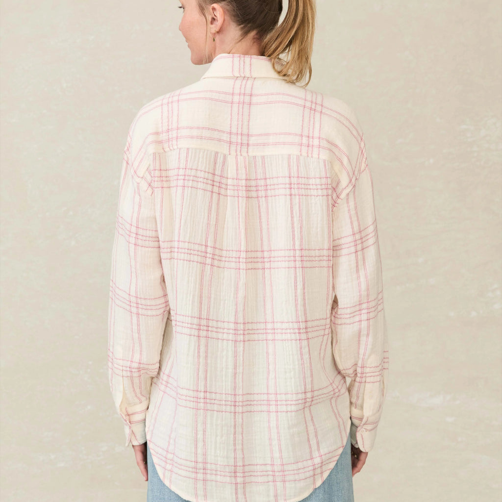 Faherty Dune Cotton Gauze Relaxed Shirt