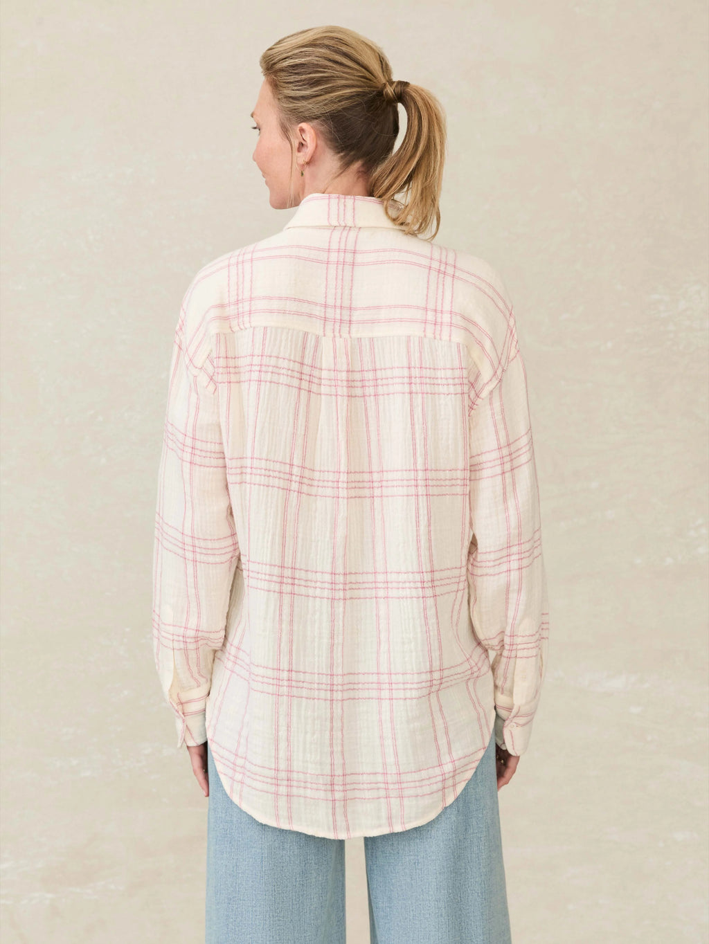 Faherty Dune Cotton Gauze Relaxed Shirt
