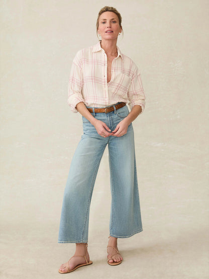 Faherty Dune Cotton Gauze Relaxed Shirt
