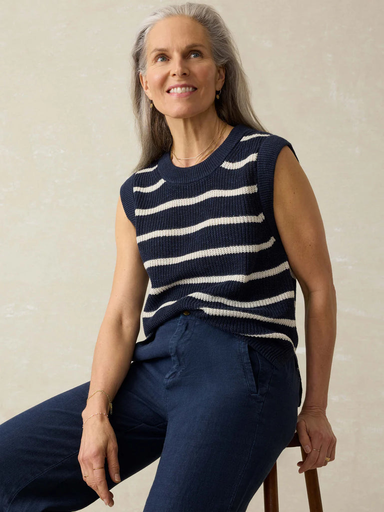 Faherty Miramar Linen Sweater Tank