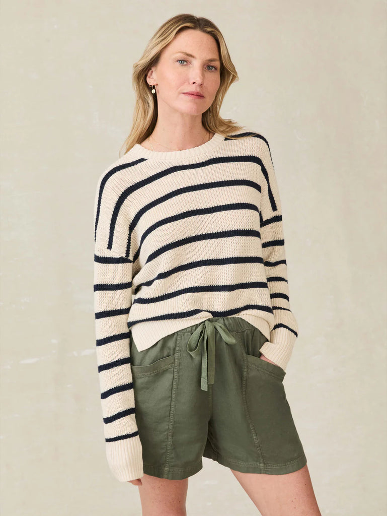 Faherty Miramar Linen Crewneck