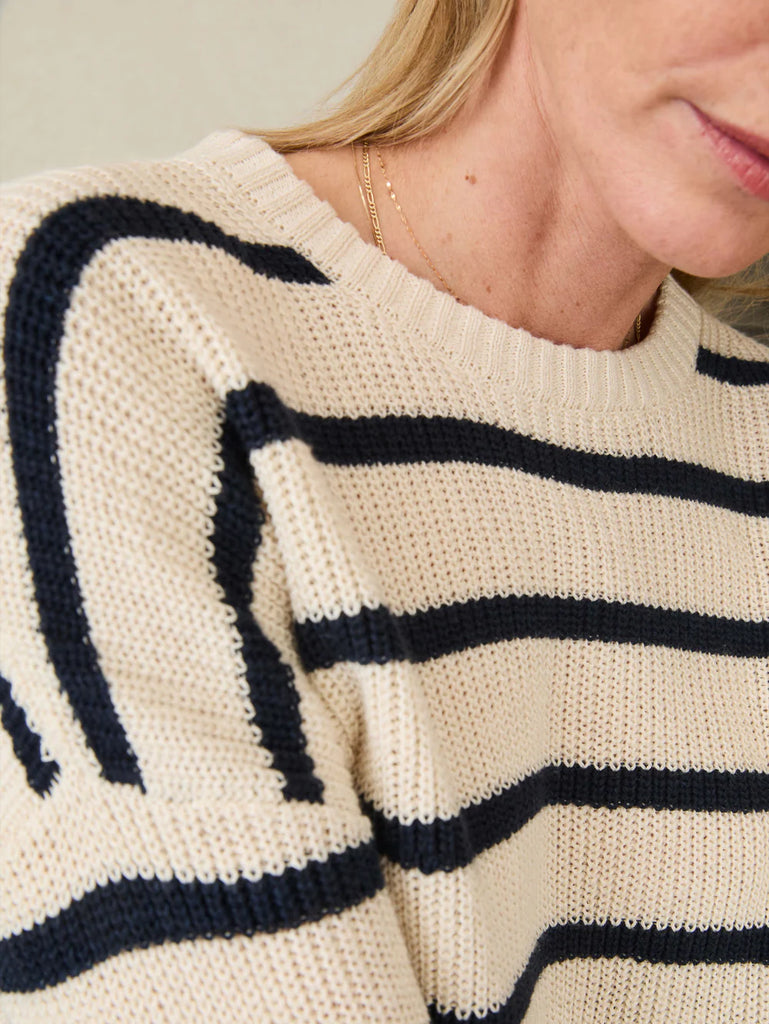 Faherty Miramar Linen Crewneck