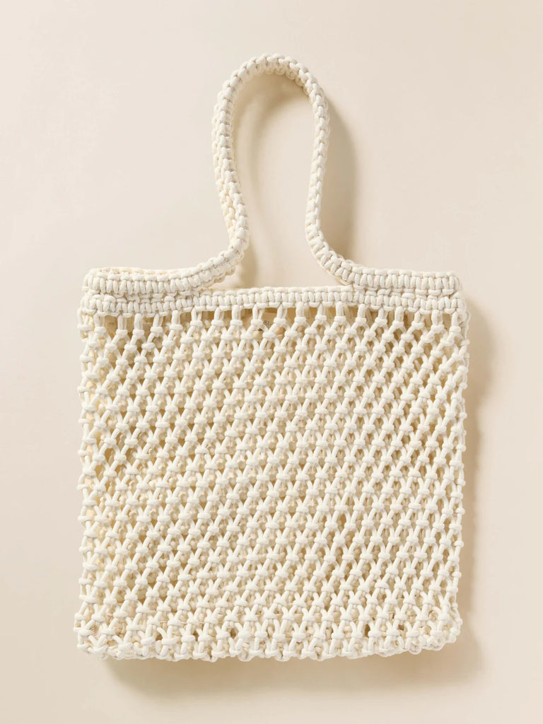 Faherty Sunwashed Macrame Tote