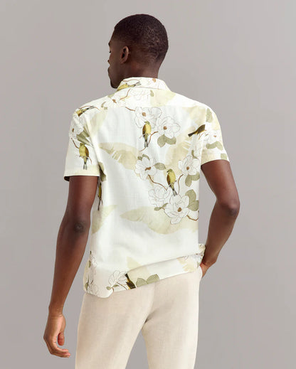 Billy Reid Short Sleeve Grid Yellowhammer Treme Shirt