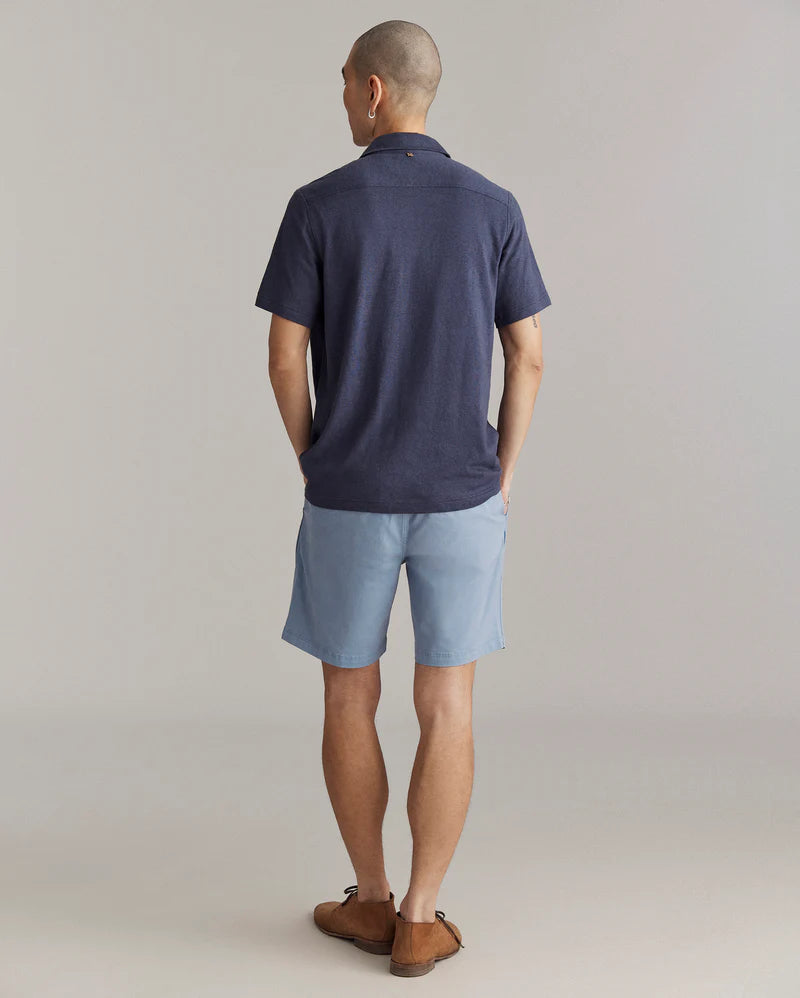 Billy Reid Short Sleeve Hemp Cotton Knit Shirt