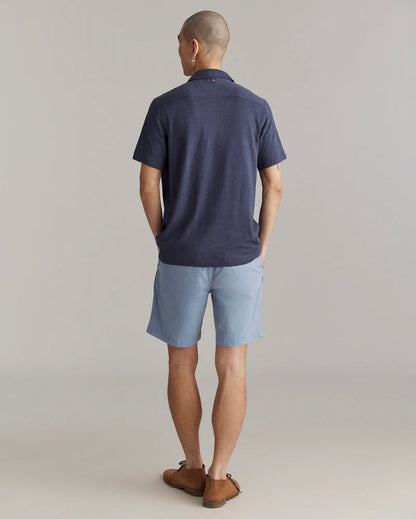Billy Reid Short Sleeve Hemp Cotton Knit Shirt