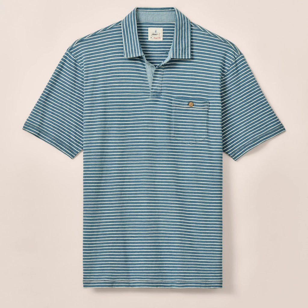 Johnnie-O Johnny Collar Cotton Polo Brandt
