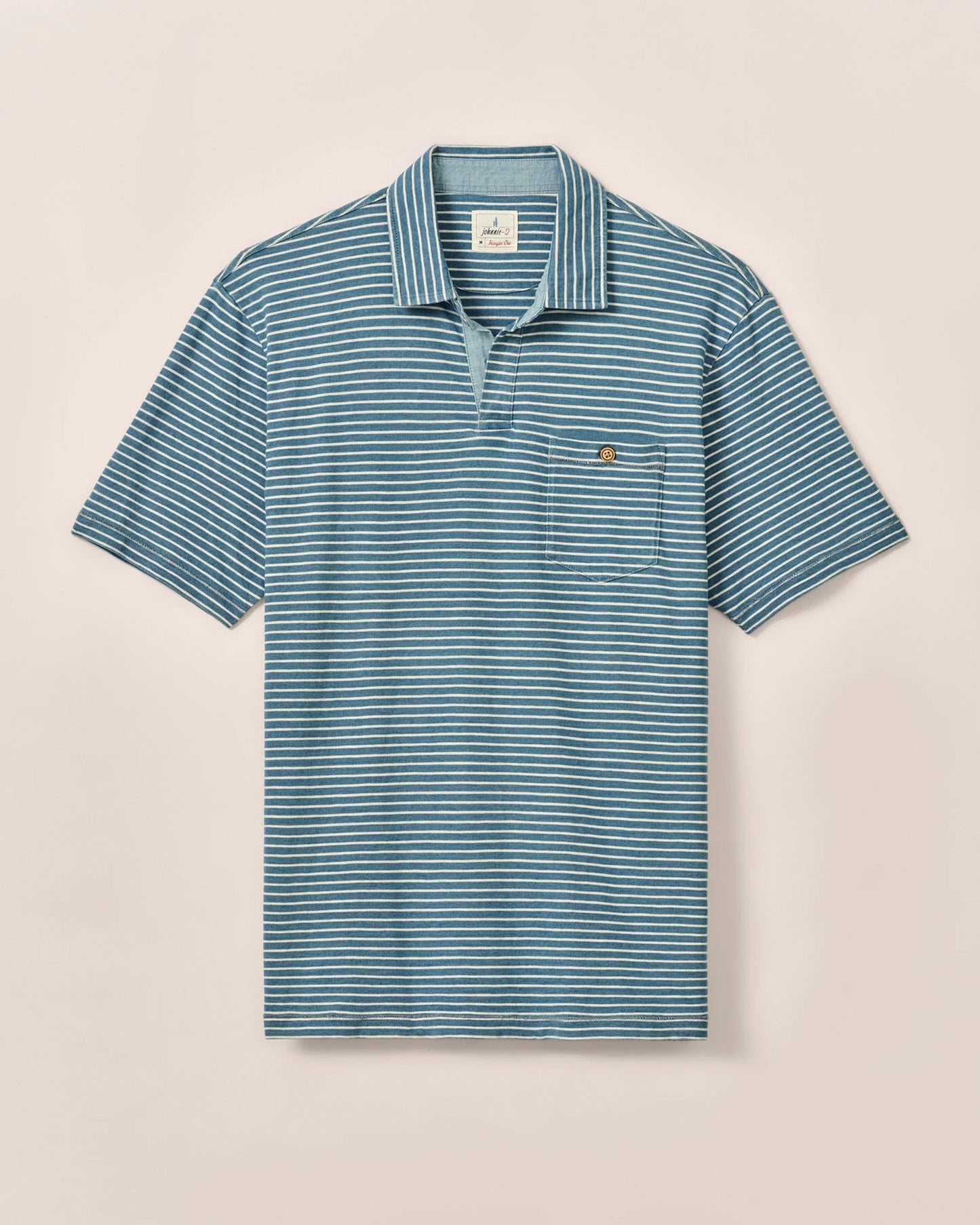 Johnnie-O Johnny Collar Cotton Polo Brandt